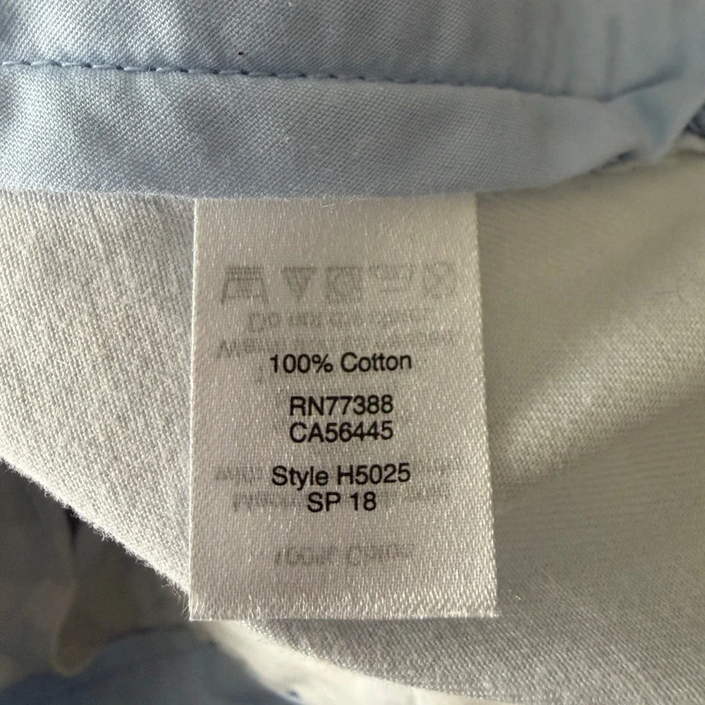 J. Crew Blue Gramercy Flamingo Print 100% Cotton Chino 8.5
